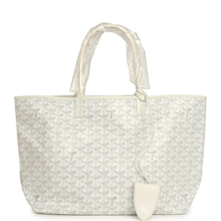 Goyard Saint Louis PM White Goyardine Canvas for Sale