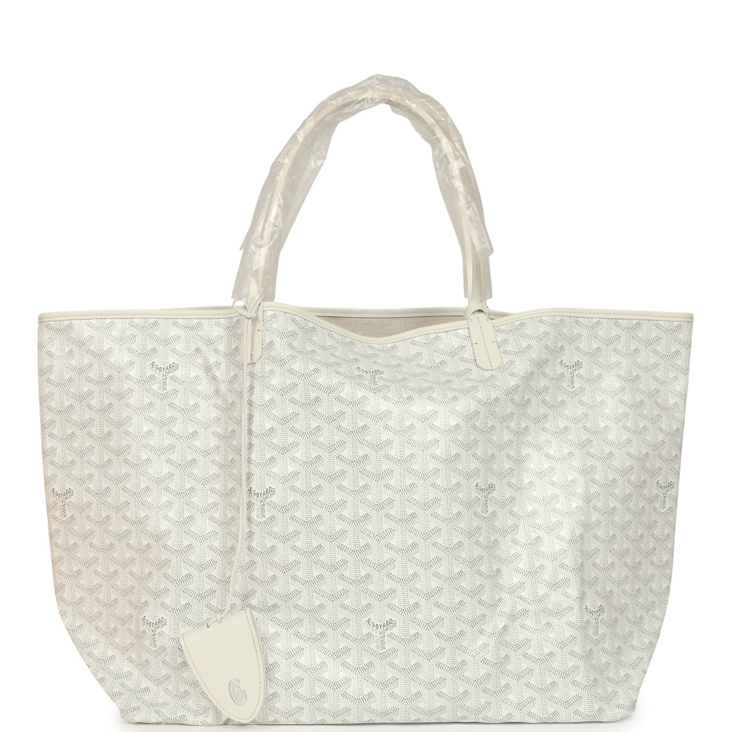 Goyard Saint Louis GM White Goyardine Canvas
