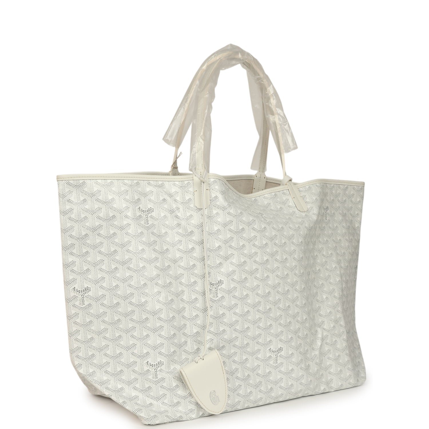 Goyard Saint Louis GM White Goyardine Canvas — view 2