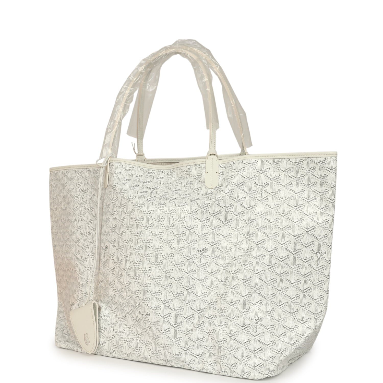 Goyard Saint Louis GM White Goyardine Canvas — view 3