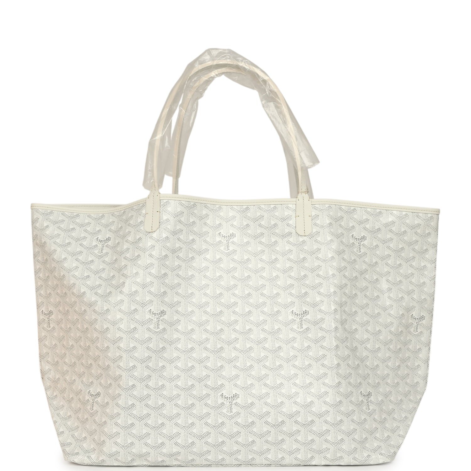 Goyard Saint Louis GM White Goyardine Canvas — view 5