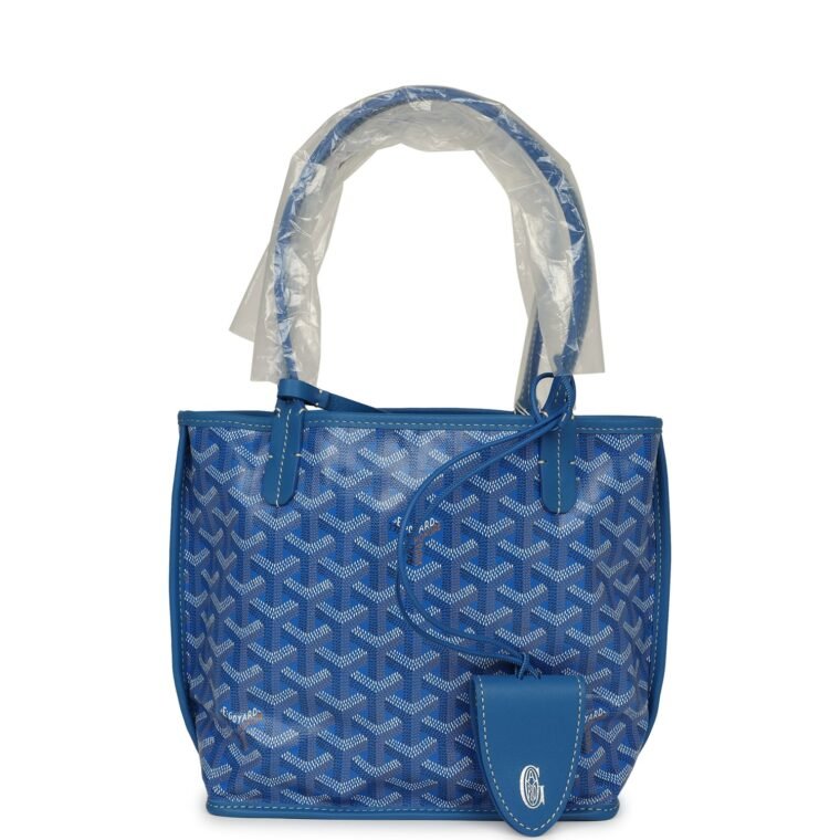 Goyard Anjou Mini Sky Blue Goyardine Canvas for Sale