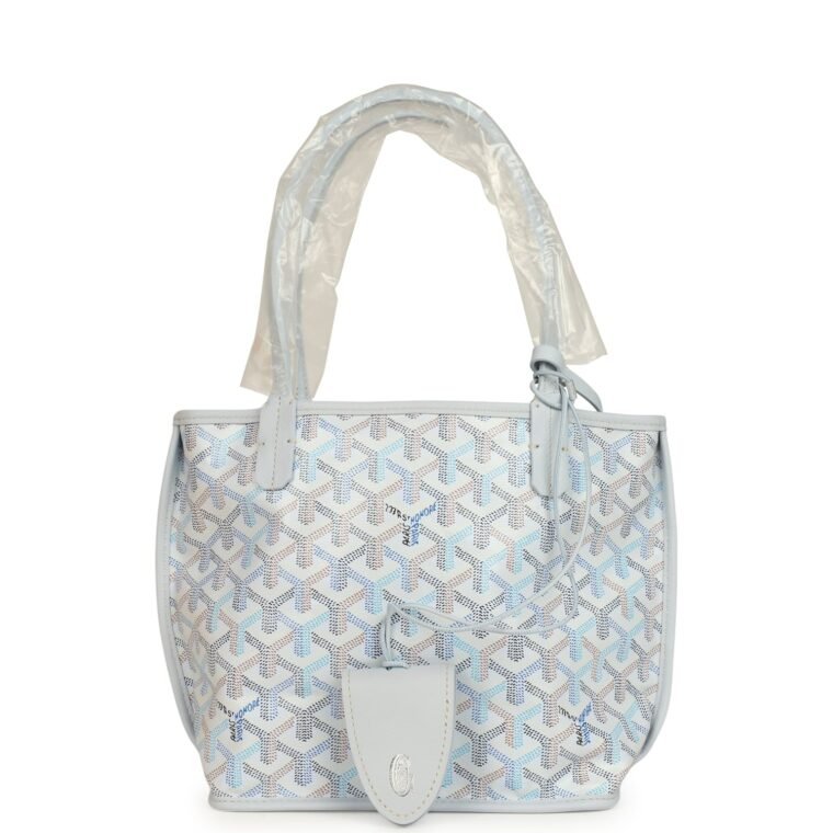Goyard Anjou Mini Polar Blue Goyardine Canvas for Sale