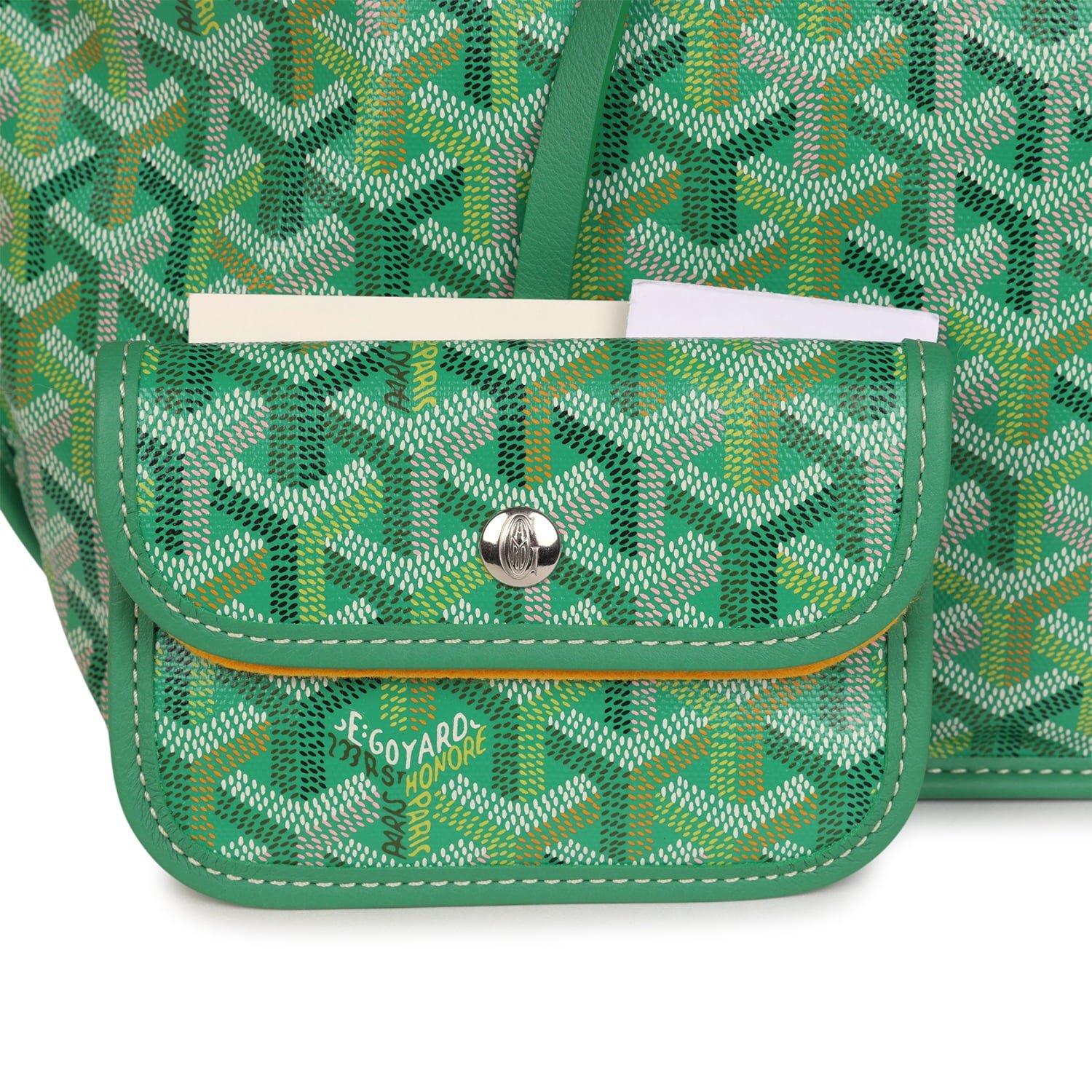 Goyard Anjou Mini Meadow Green Goyardine Canvas — view 8