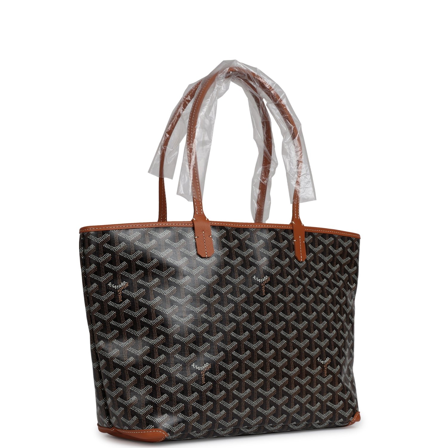 Goyard Artois PM Black and Brown Goyardine Canvas — view 2
