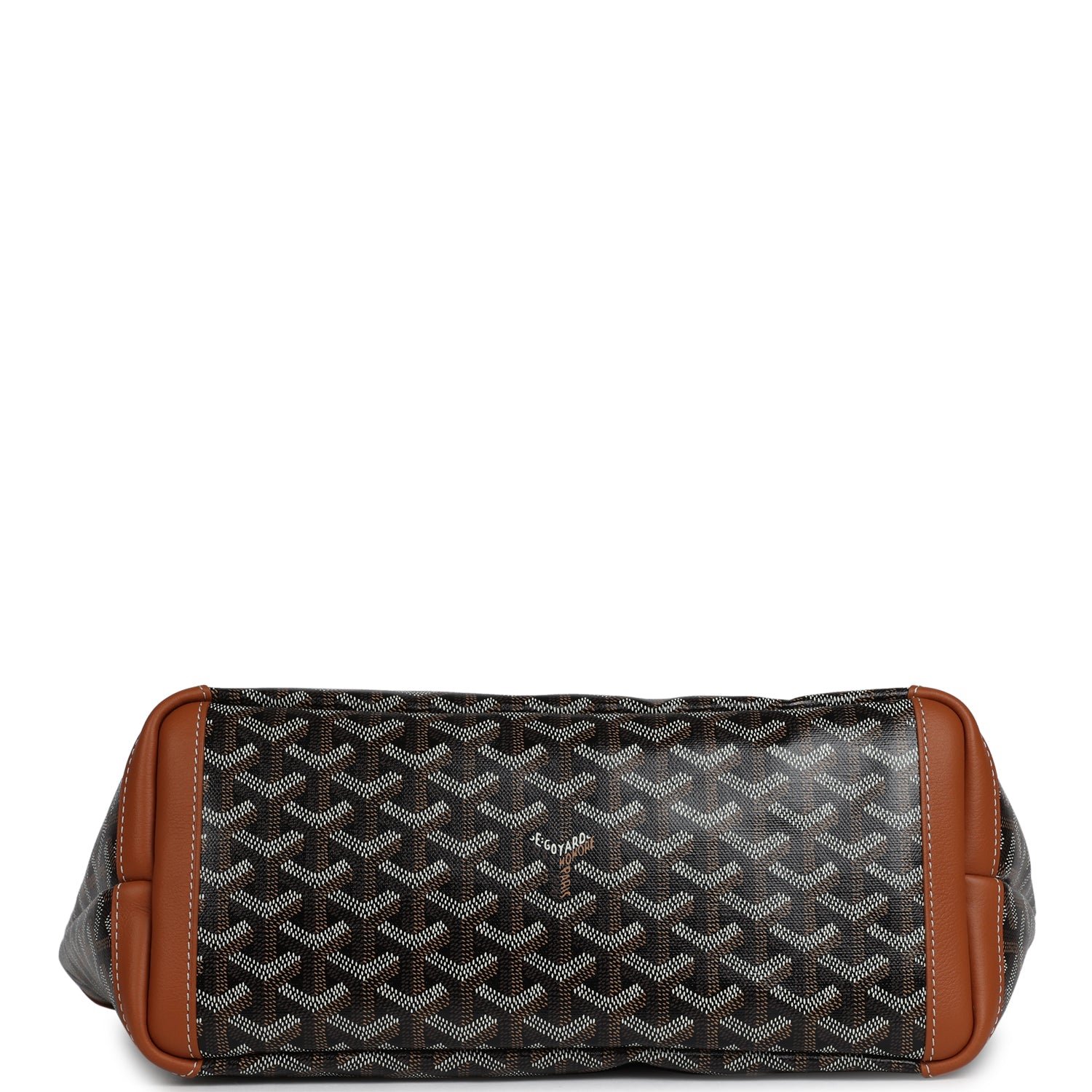Goyard Artois PM Black and Brown Goyardine Canvas — view 6