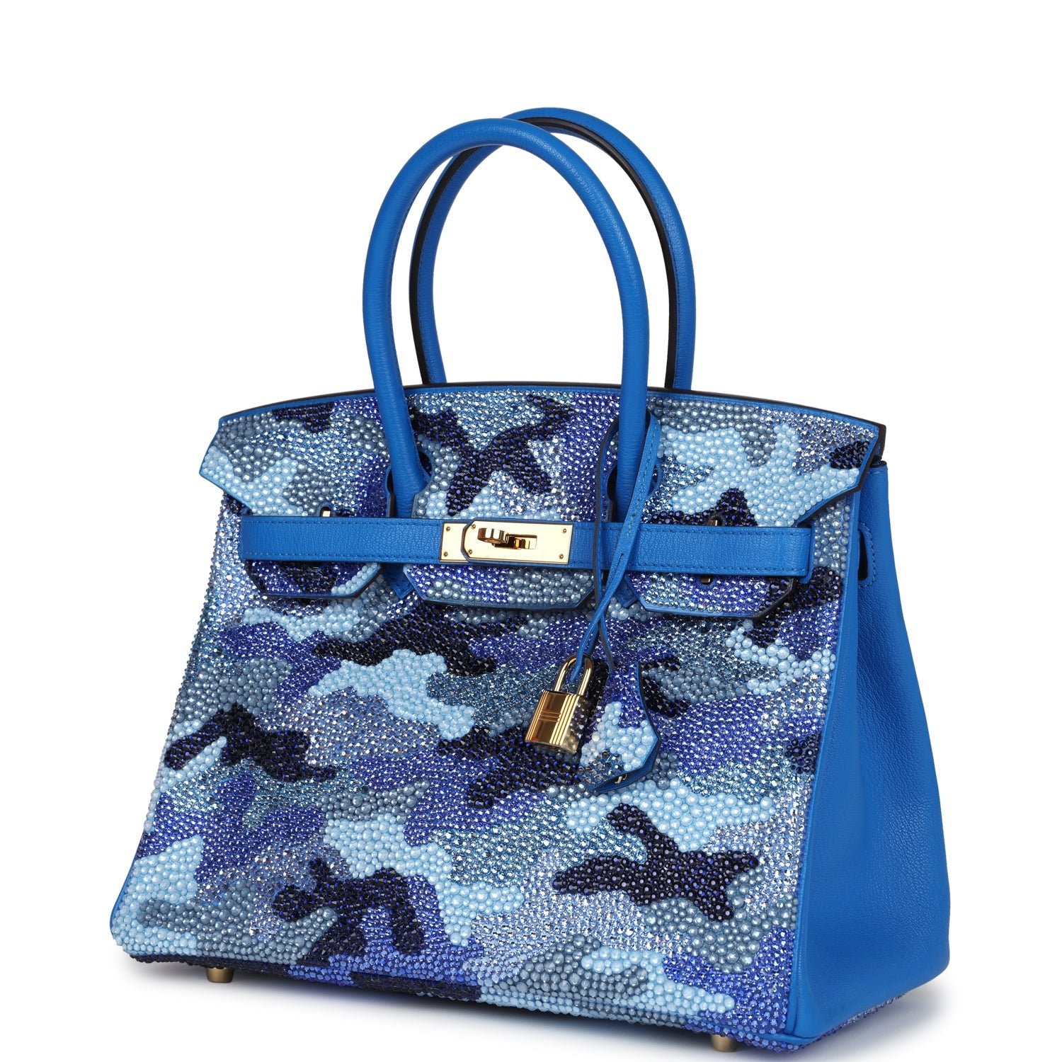 Hermès Birkin 30 Bleu Hydra Chevre — view 3