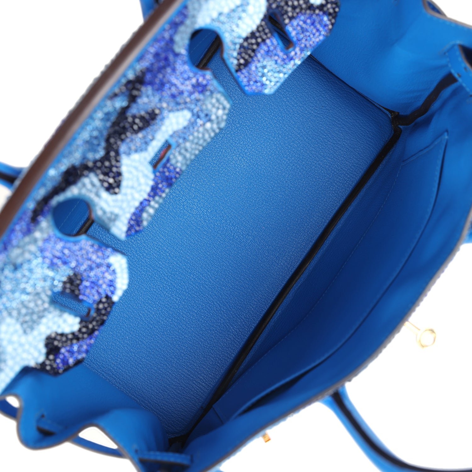 Hermès Birkin 30 Bleu Hydra Chevre — view 8