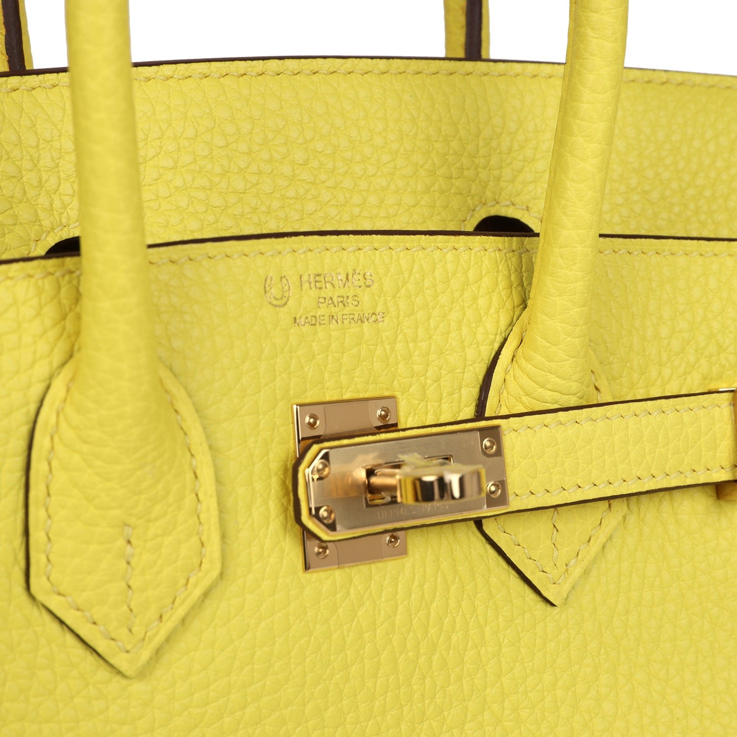 Hermès Birkin 25 Lime Clemence — view 7