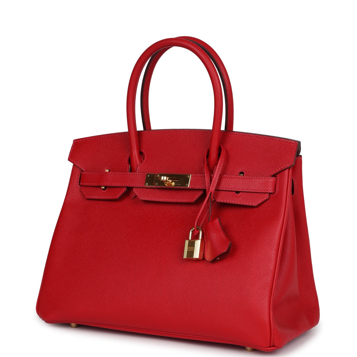 Pre-Owned Hermès Birkin 30 Rouge Casaque Epsom — view 3
