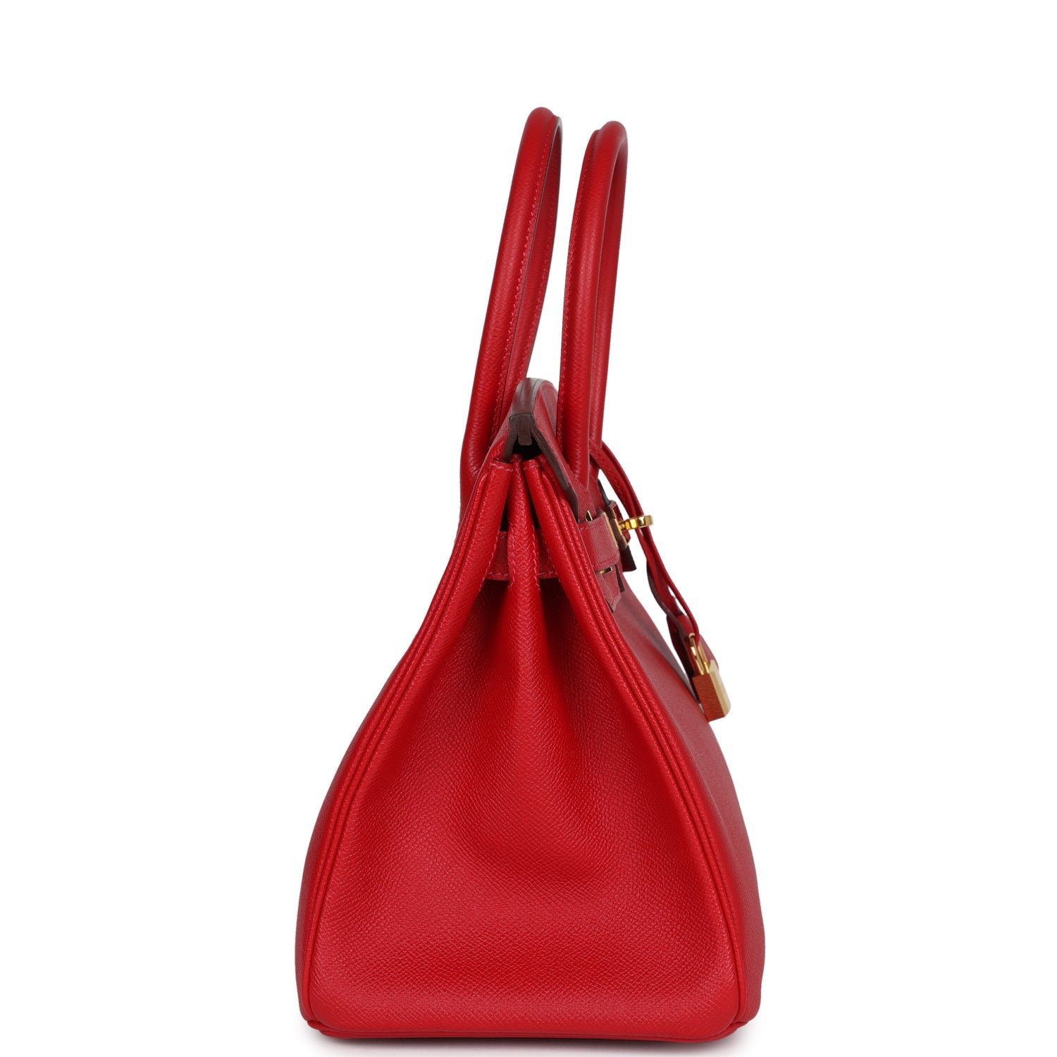 Pre-Owned Hermès Birkin 30 Rouge Casaque Epsom — view 4