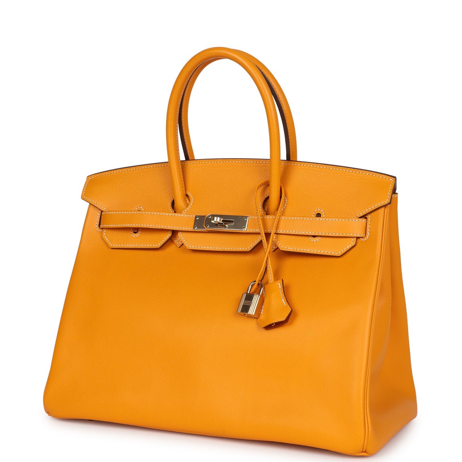 Pre-Owned Hermès Birkin 35 Jaune D'or Candy Epsom — view 3