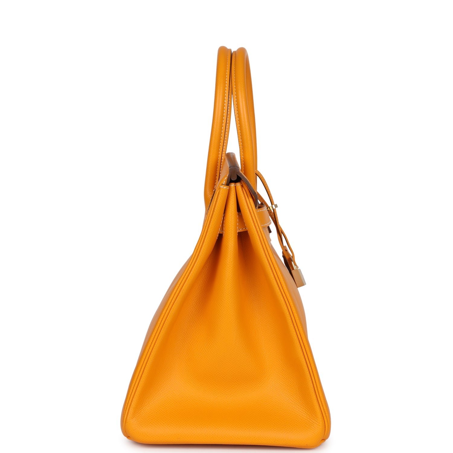 Pre-Owned Hermès Birkin 35 Jaune D'or Candy Epsom — view 4