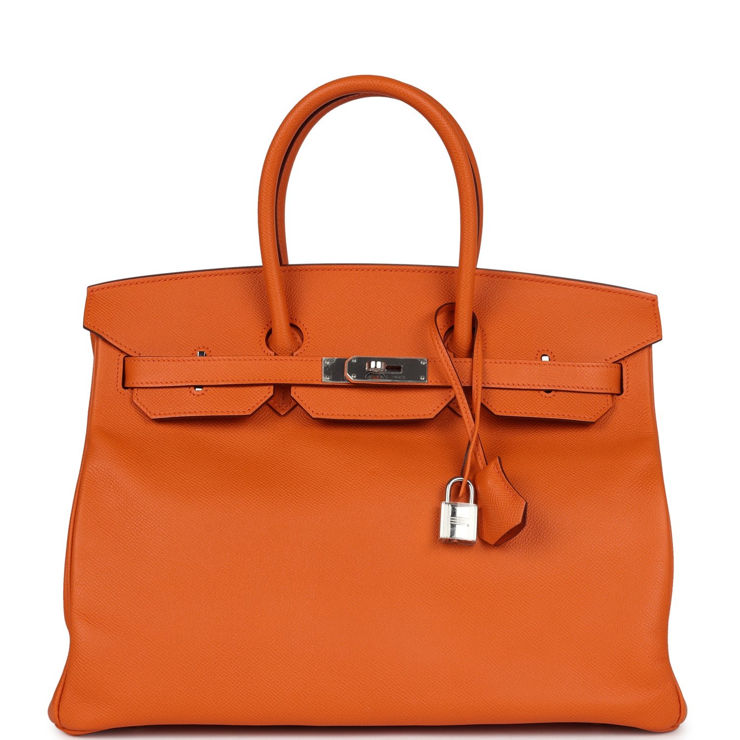 Pre-Owned Hermès Birkin 35 Orange Epsom