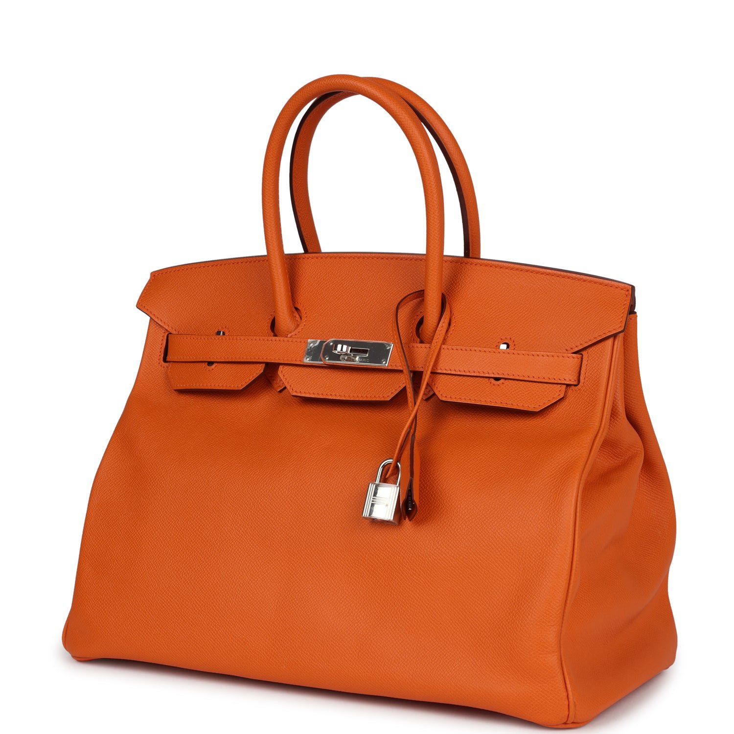 Pre-Owned Hermès Birkin 35 Orange Epsom — view 3