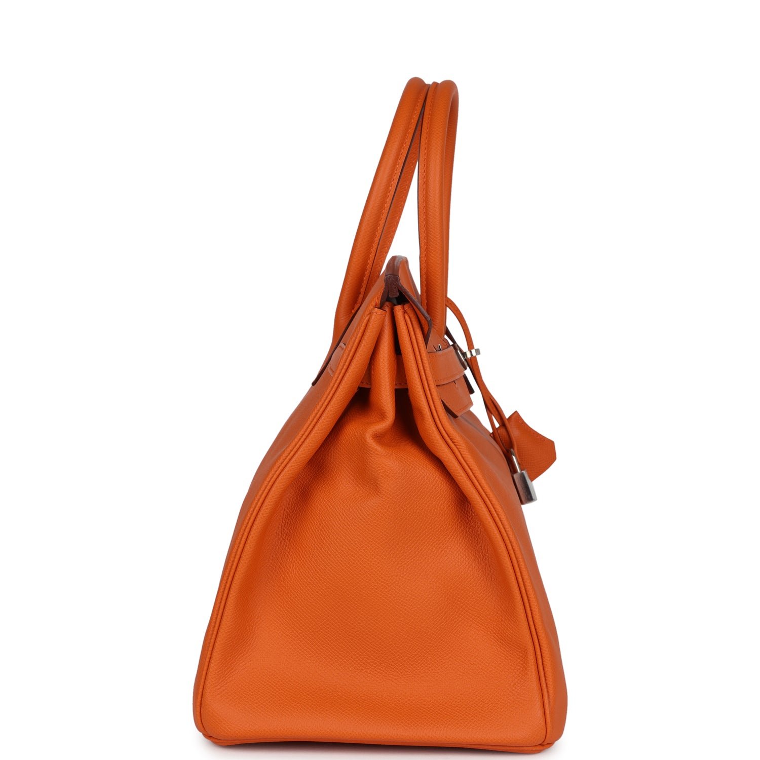 Pre-Owned Hermès Birkin 35 Orange Epsom — view 4