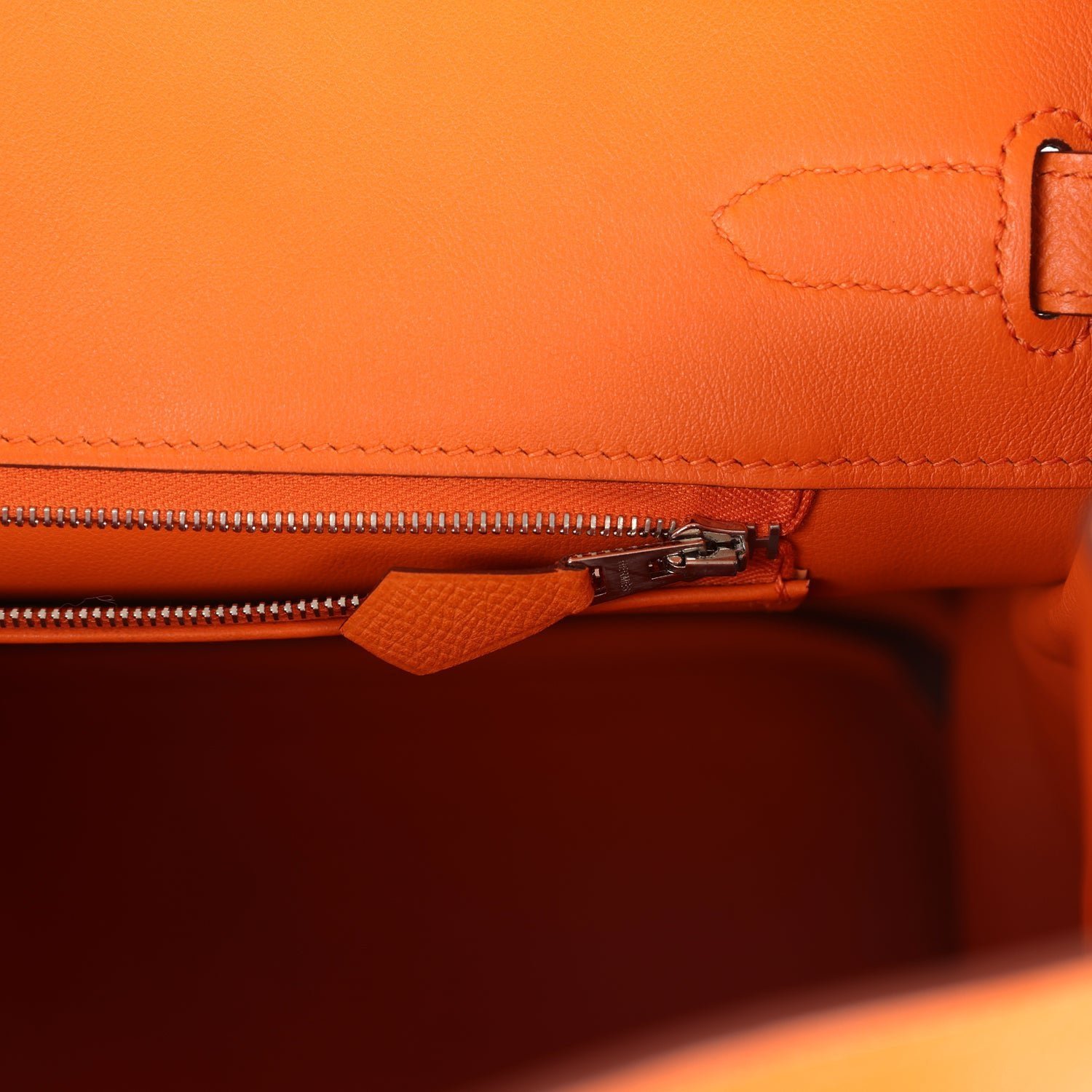 Pre-Owned Hermès Birkin 35 Orange Epsom — view 9