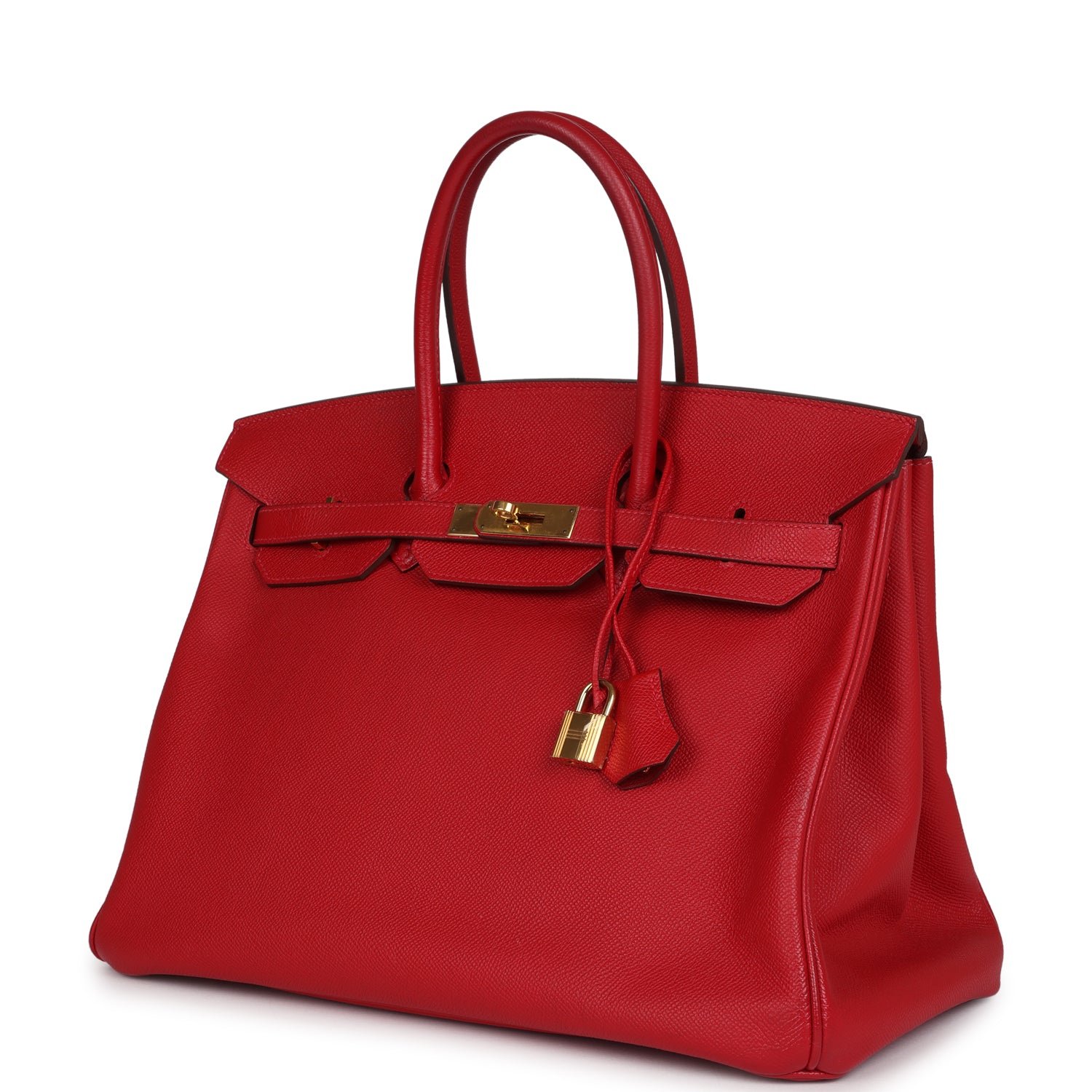 Pre-Owned Hermès Birkin 35 Rouge Casaque Epsom — view 3