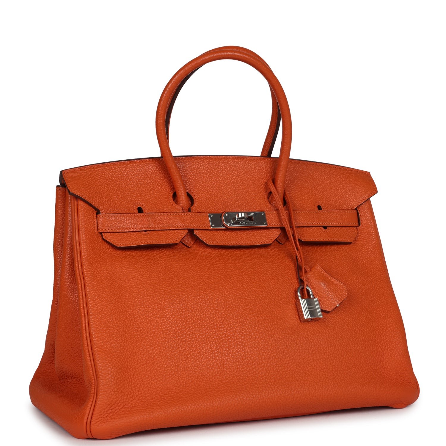 Pre-Owned Hermès Birkin 35 Orange Togo — view 2