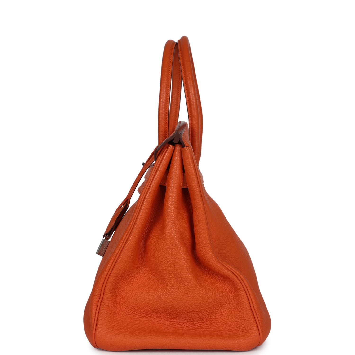 Pre-Owned Hermès Birkin 35 Orange Togo — view 5