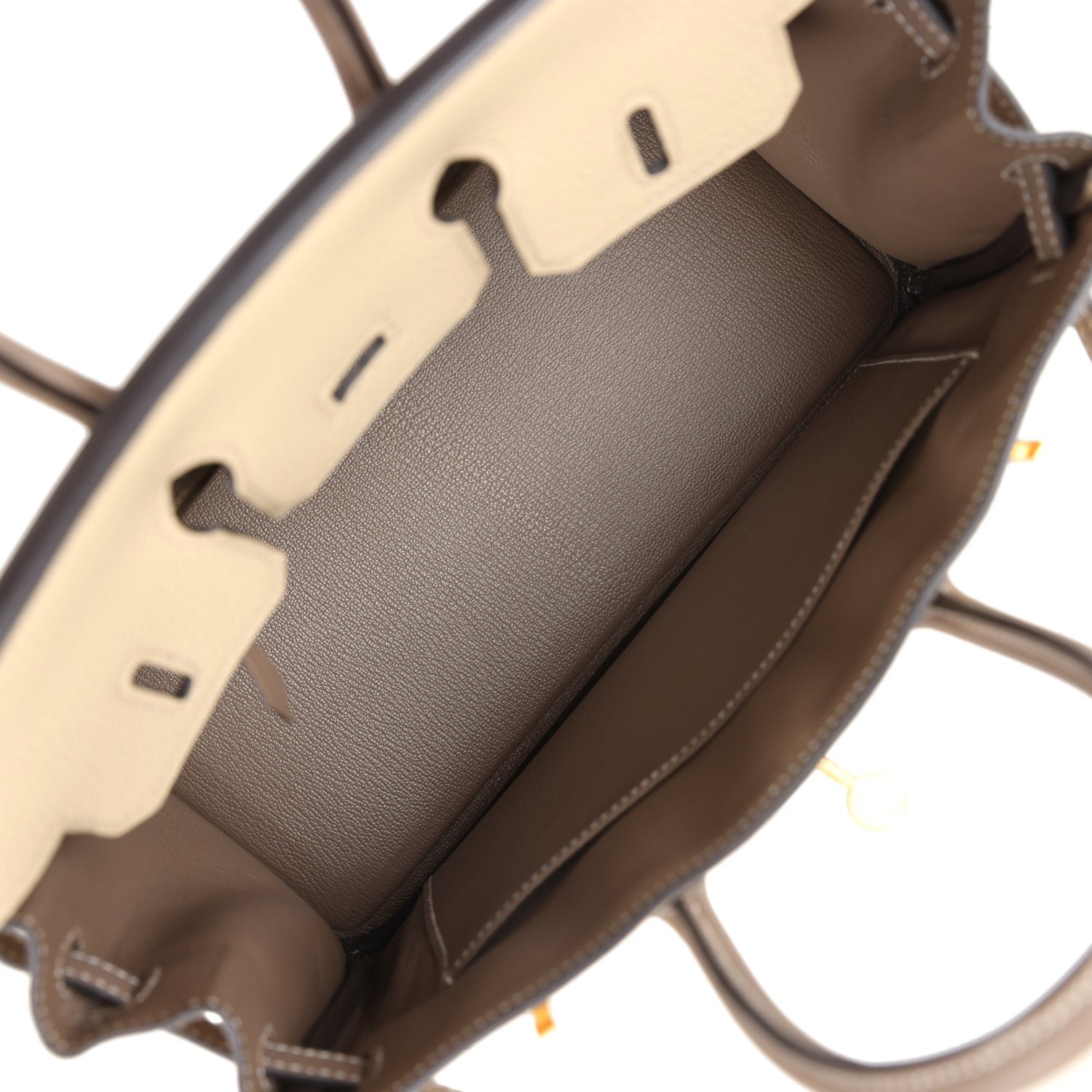 Hermès Birkin 25 Etoupe Togo Brushed Gold — view 8