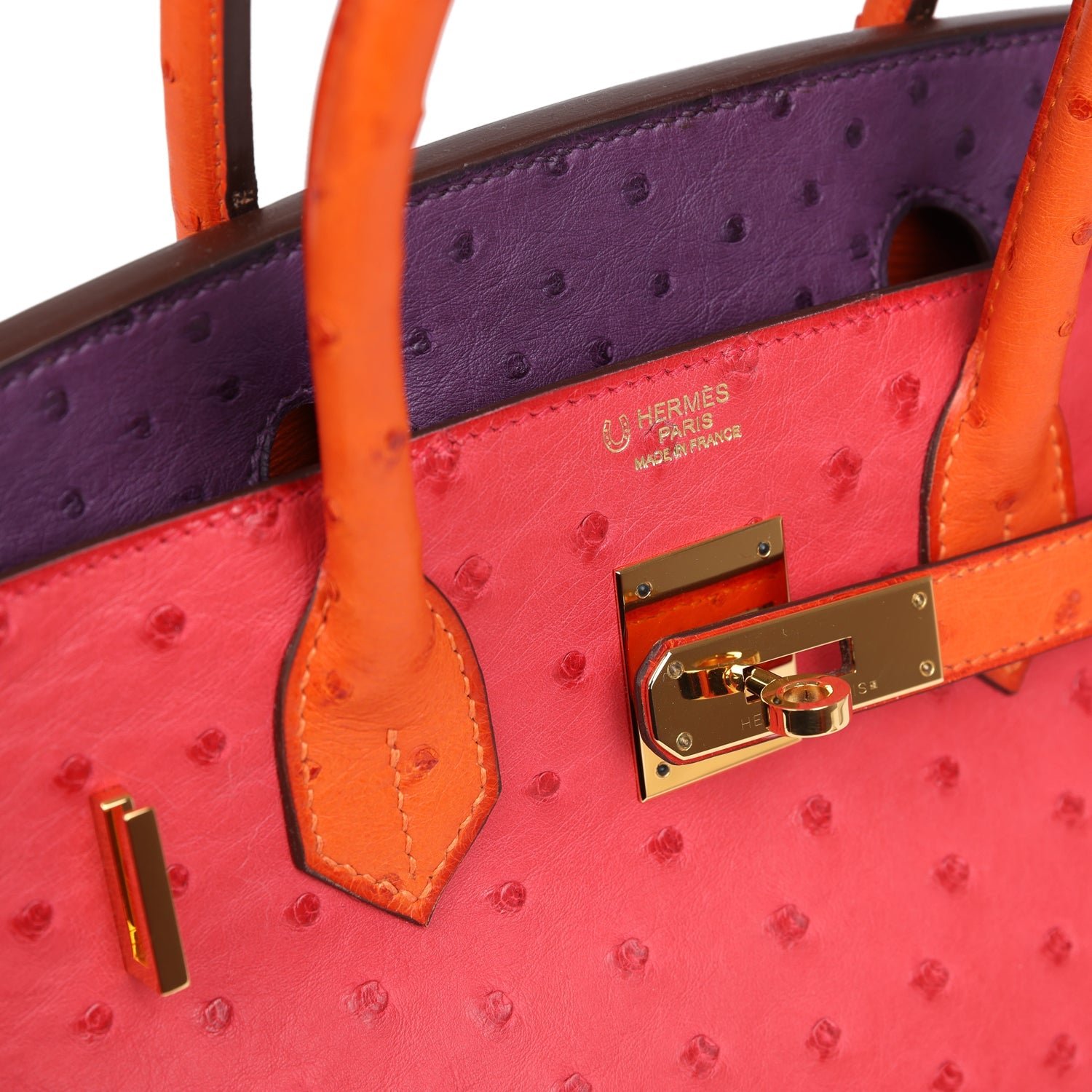 Pre-Owned Hermès Birkin 30 Tangerine Ostrich