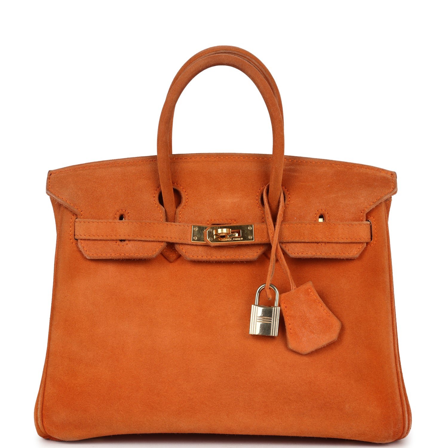 Vintage Hermès Birkin 25 Orange Doblis