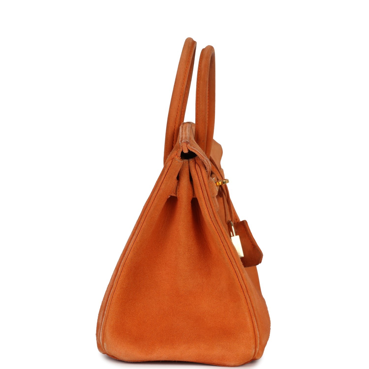 Vintage Hermès Birkin 25 Orange Doblis — view 4
