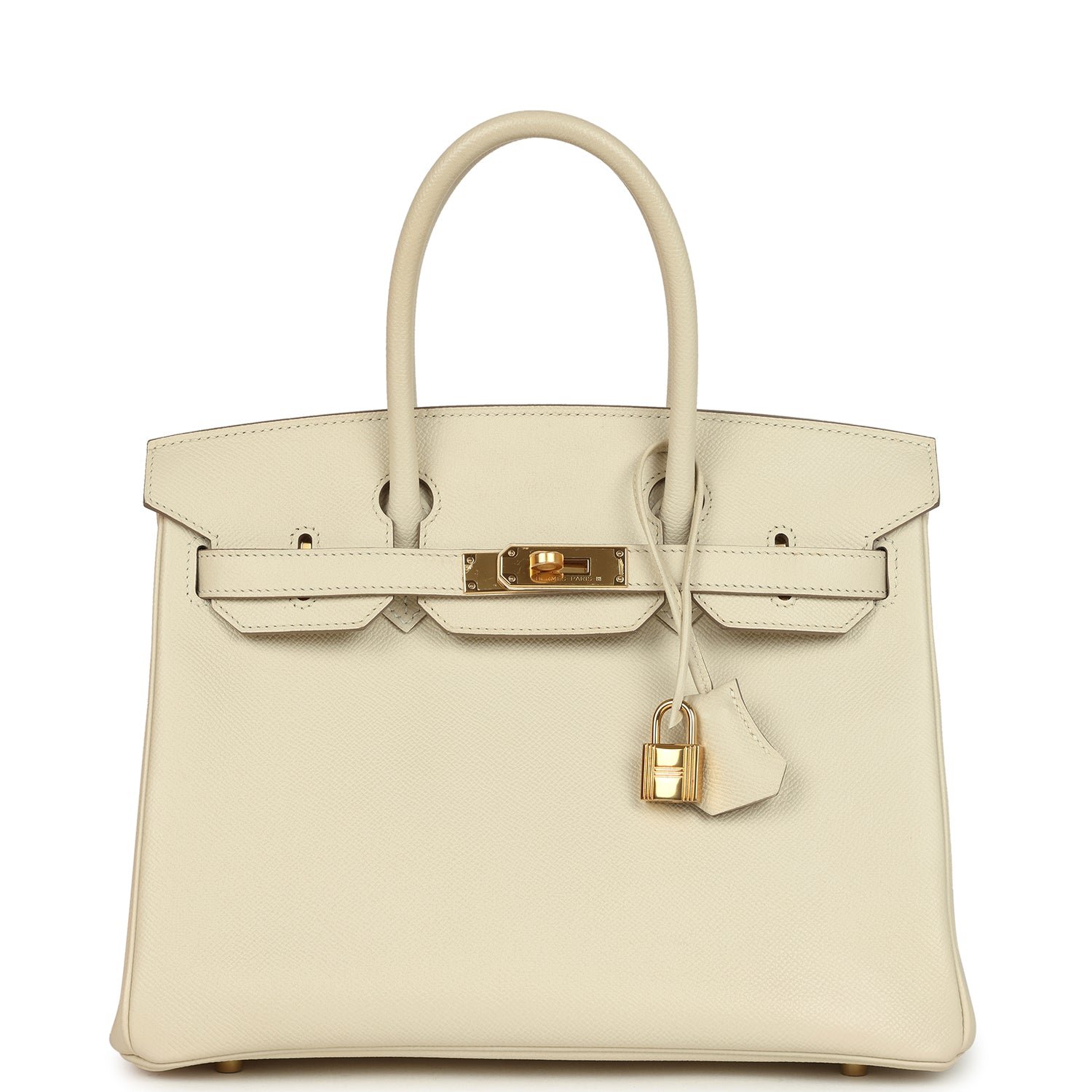 Pre-Owned Hermès Birkin 30 Craie Epsom Gold