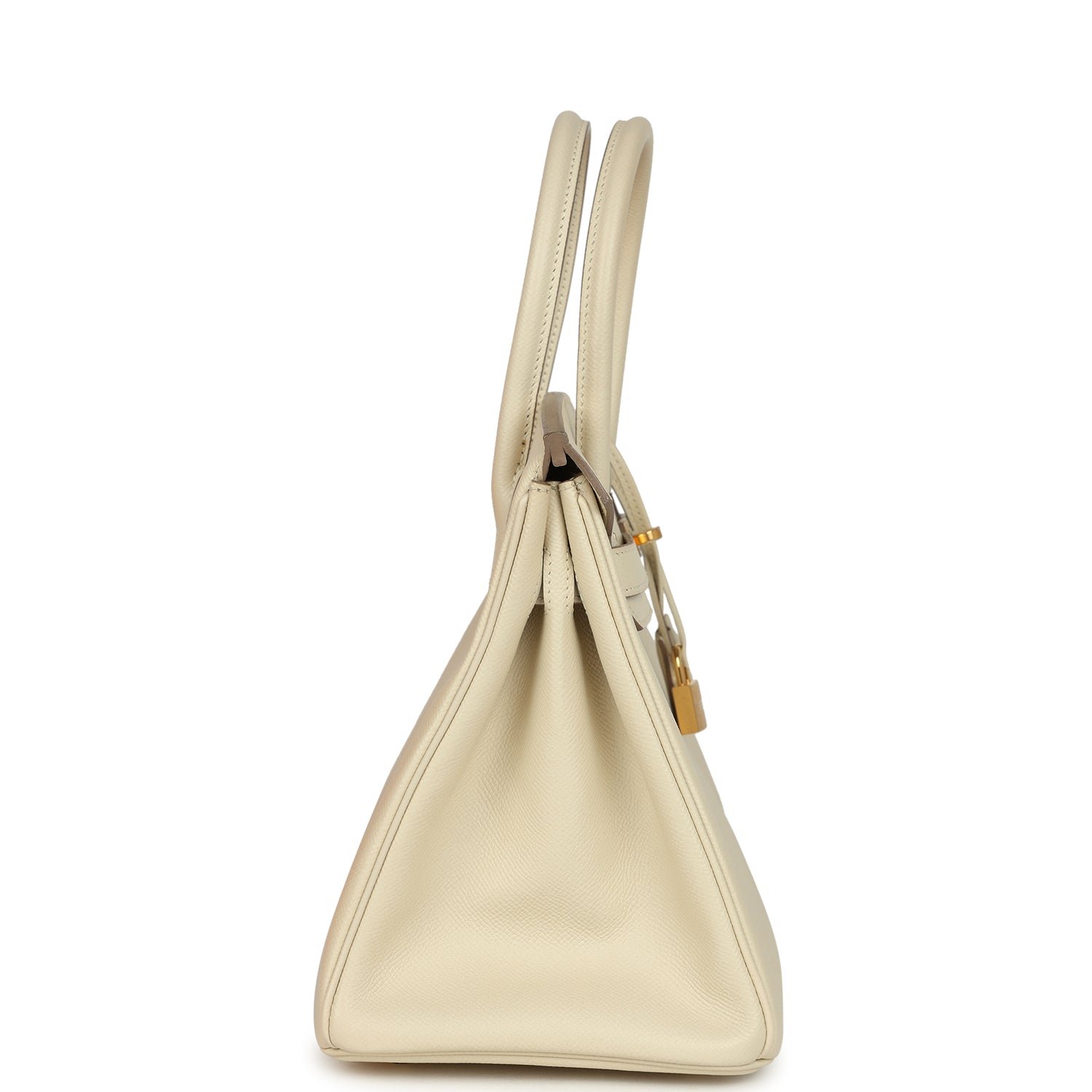 Pre-Owned Hermès Birkin 30 Craie Epsom Gold — view 4