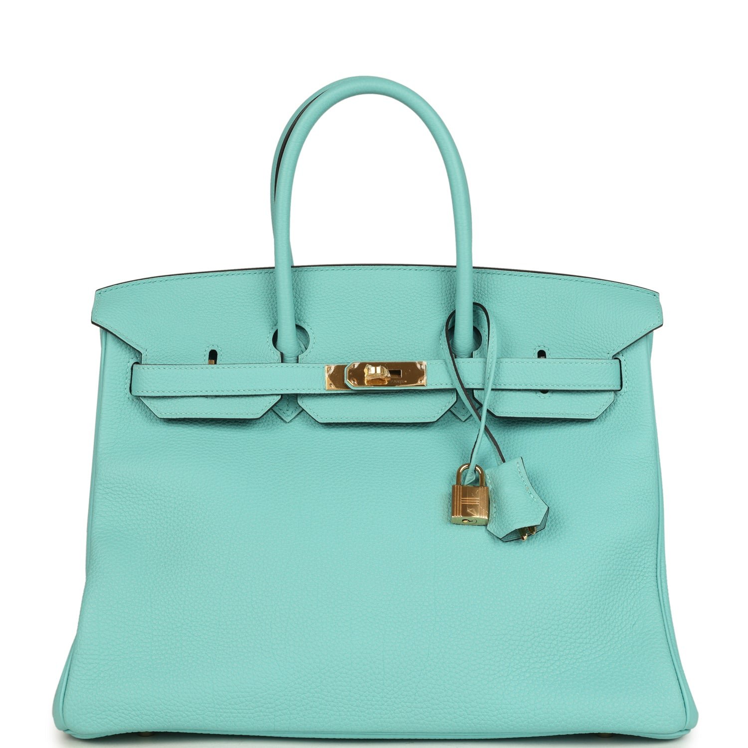Pre-Owned Hermès Birkin 35 Bleu Atoll Togo