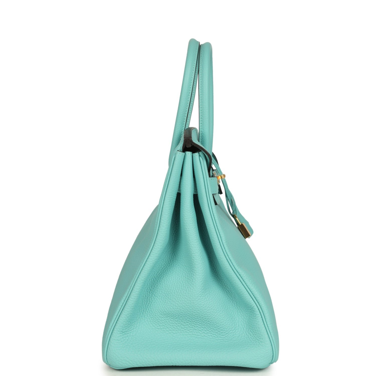Pre-Owned Hermès Birkin 35 Bleu Atoll Togo — view 4
