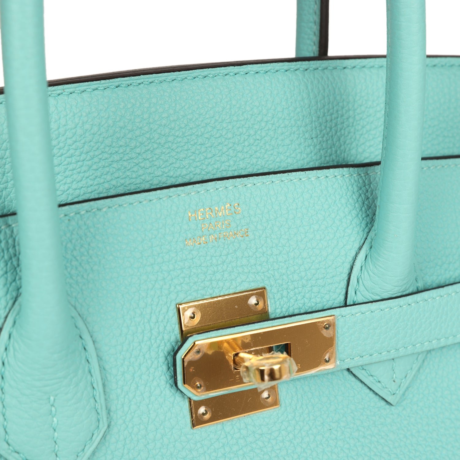 Pre-Owned Hermès Birkin 35 Bleu Atoll Togo — view 7
