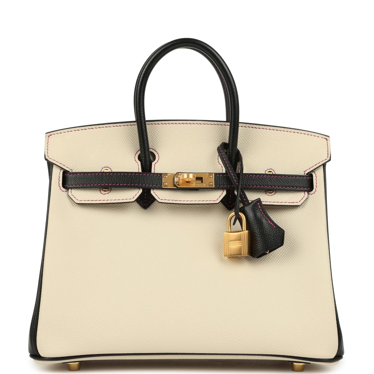Pre-Owned Hermès Birkin 25 Craie Epsom