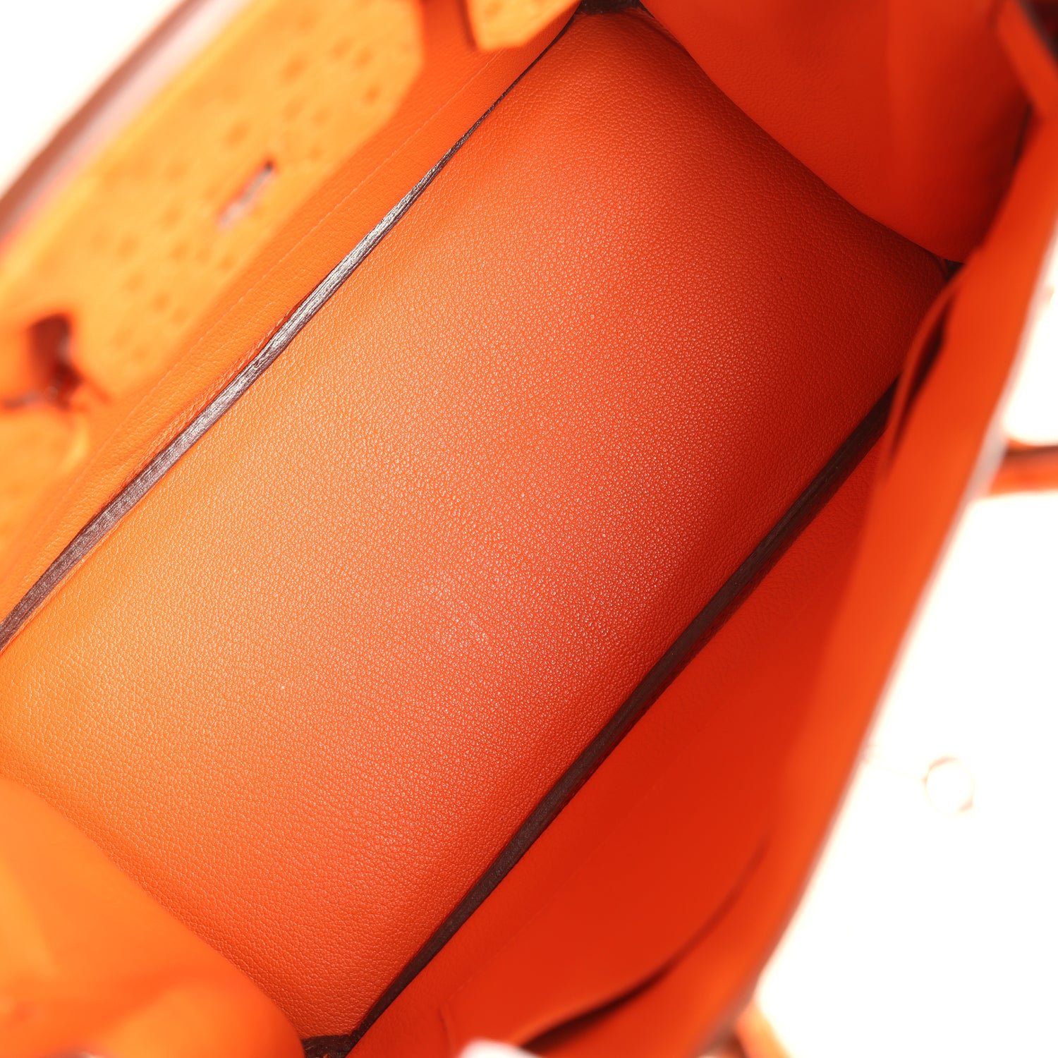 Pre-Owned Hermès Birkin 30 Tangerine Ostrich — view 8