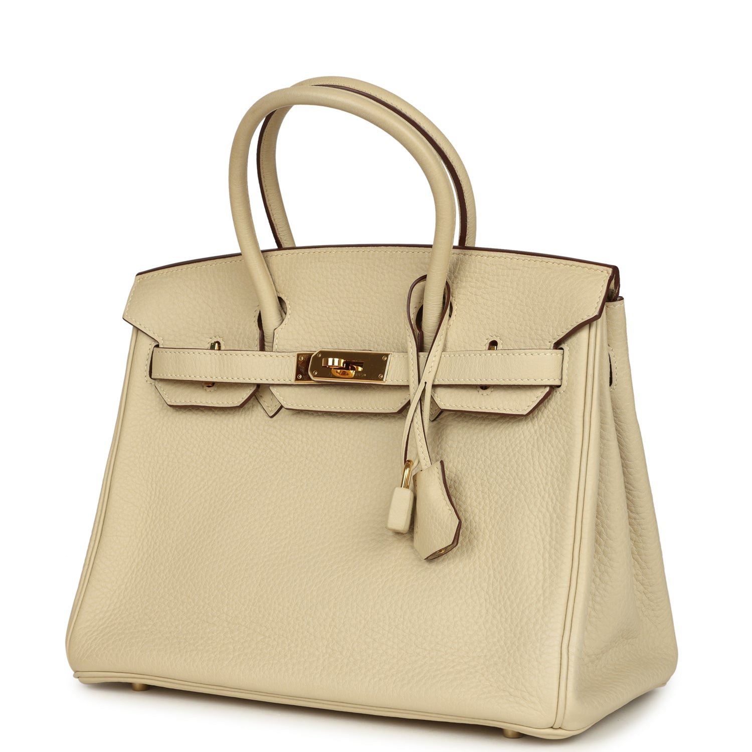 Pre-Owned Hermès Birkin 30 Parchemin Clemence — view 3