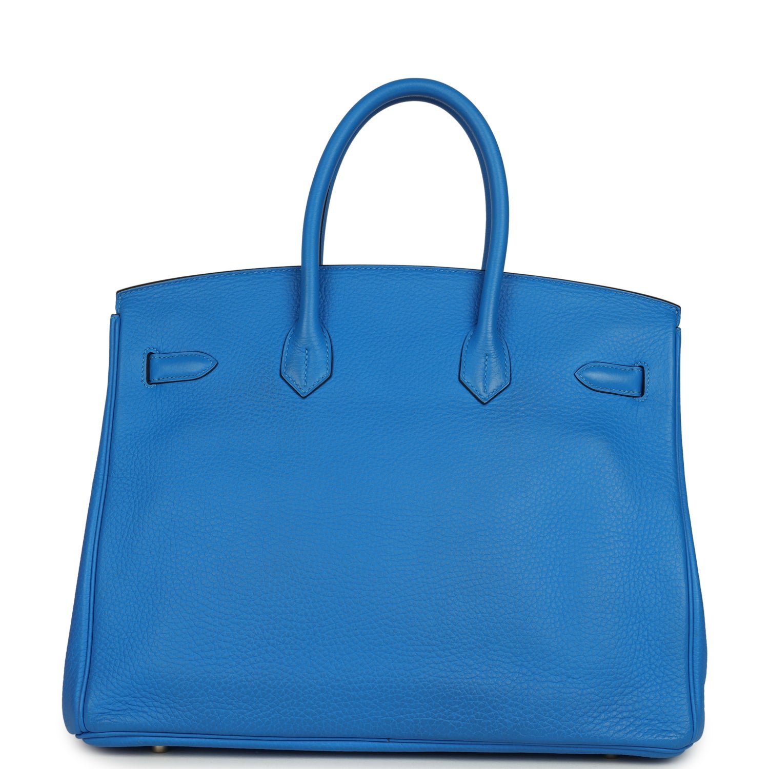 Pre-Owned Hermès Birkin 35 Bleu Hydra Clemence — view 5