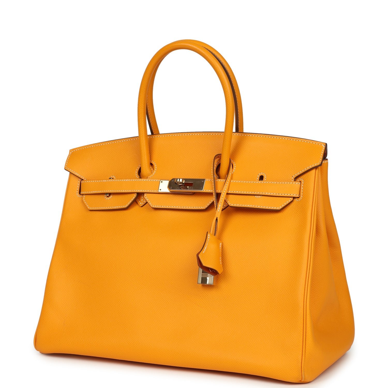 Pre-Owned Hermès Birkin 35 Jaune D'or Candy Epsom — view 3