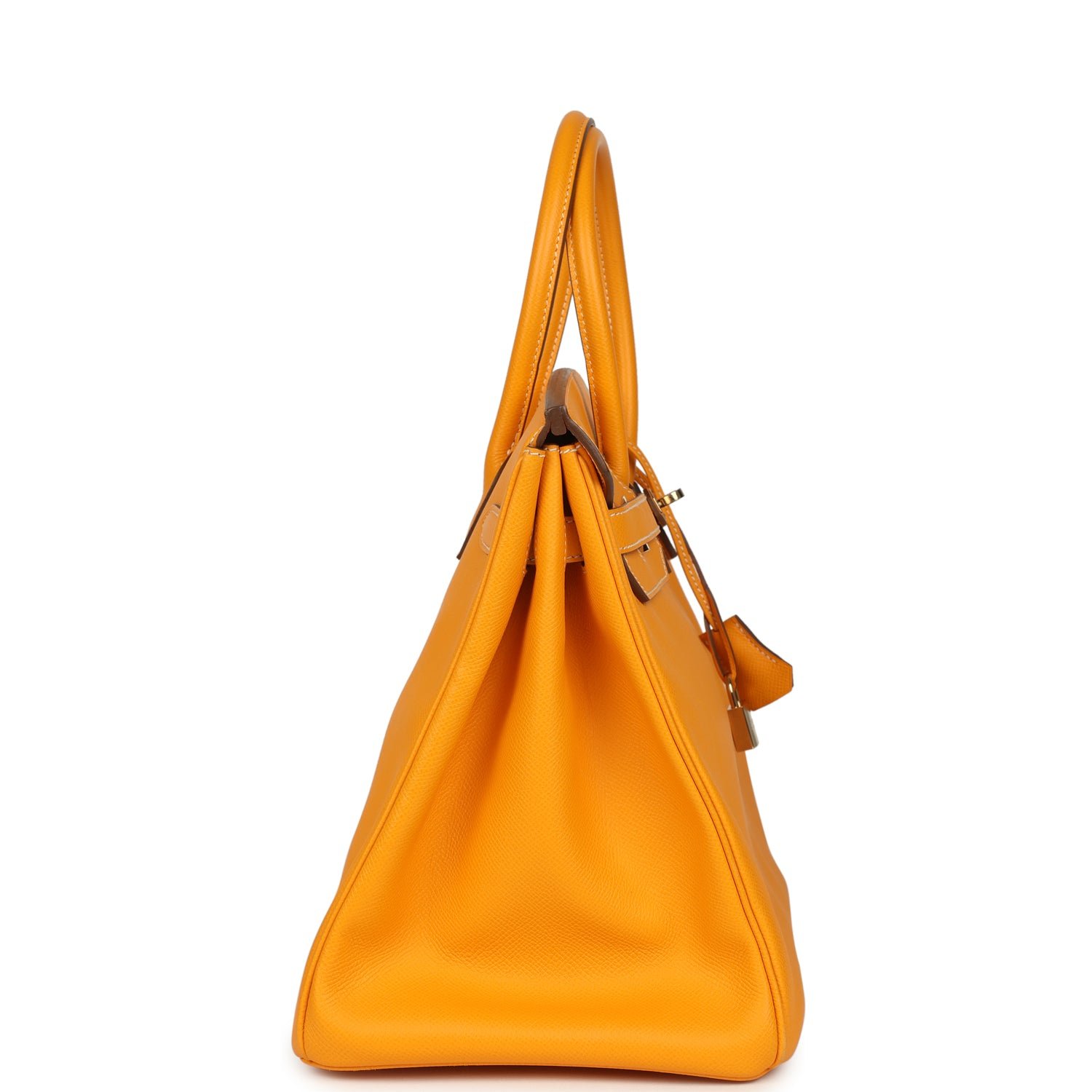 Pre-Owned Hermès Birkin 35 Jaune D'or Candy Epsom — view 4