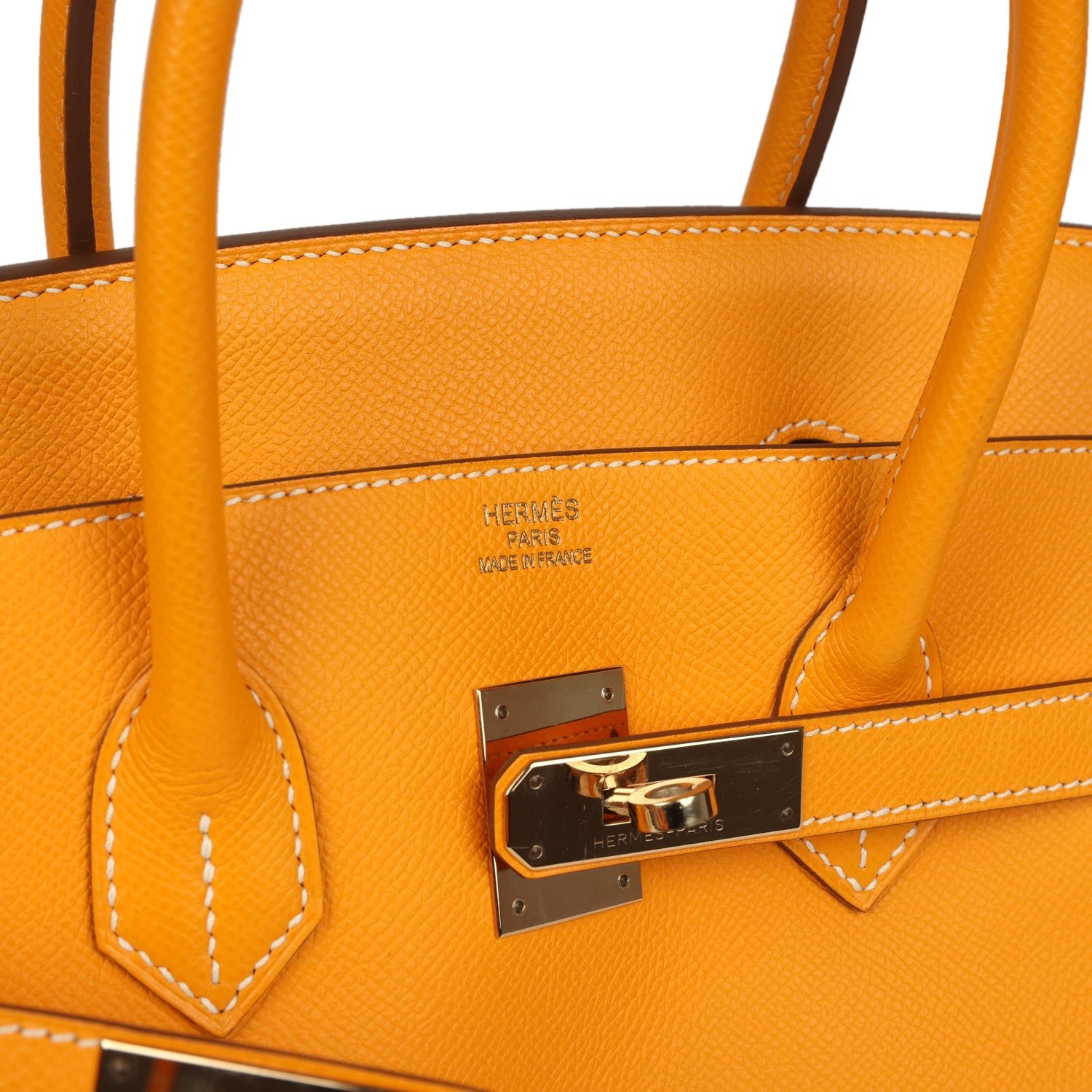Pre-Owned Hermès Birkin 35 Jaune D'or Candy Epsom — view 7