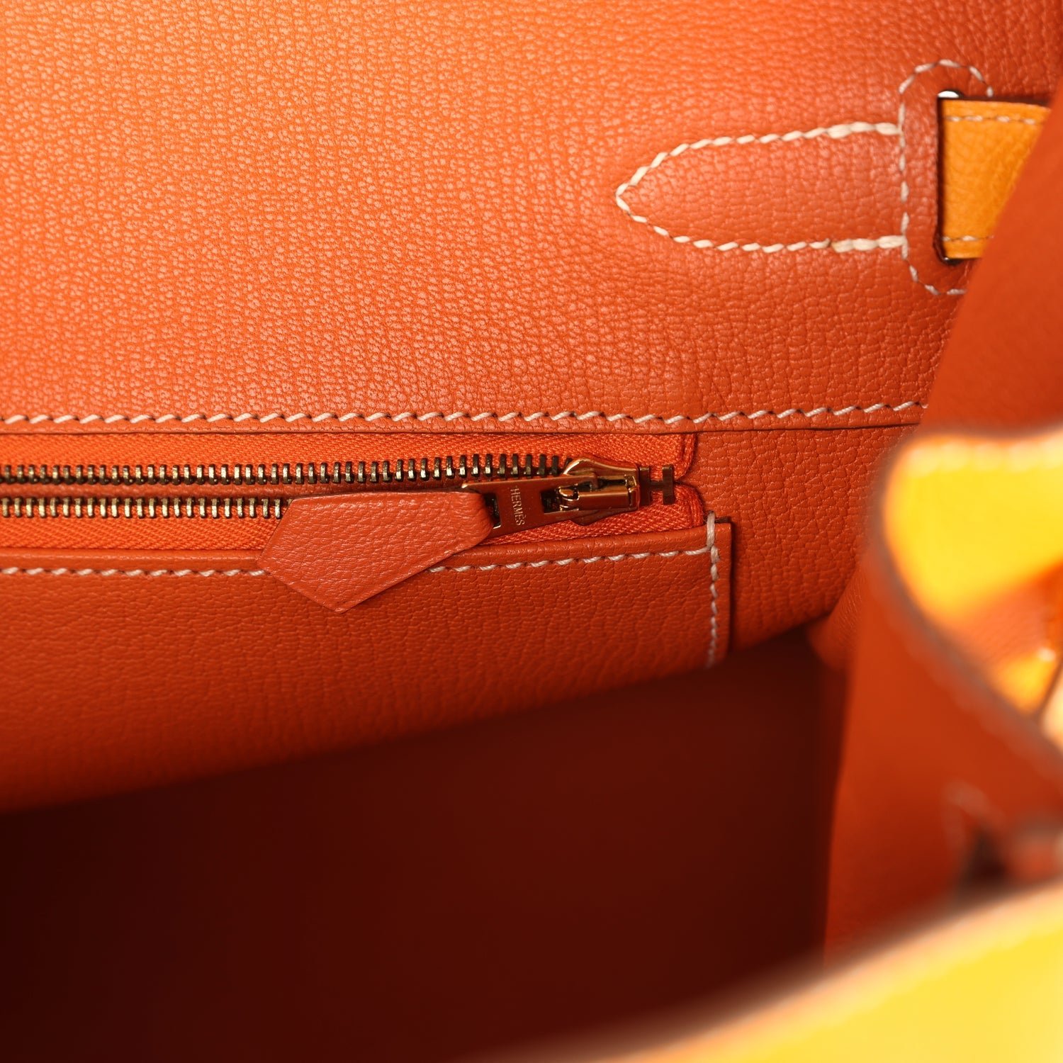 Pre-Owned Hermès Birkin 35 Jaune D'or Candy Epsom — view 9