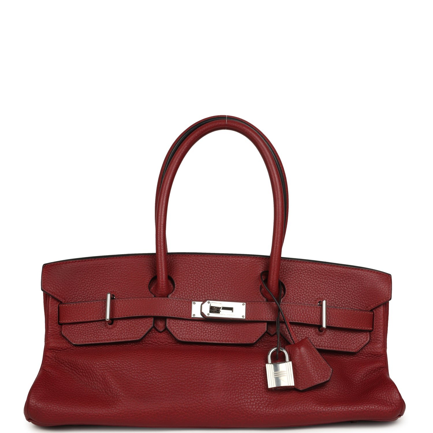 Vintage Hermès Shoulder Birkin JPG 42 Clemence Palladium