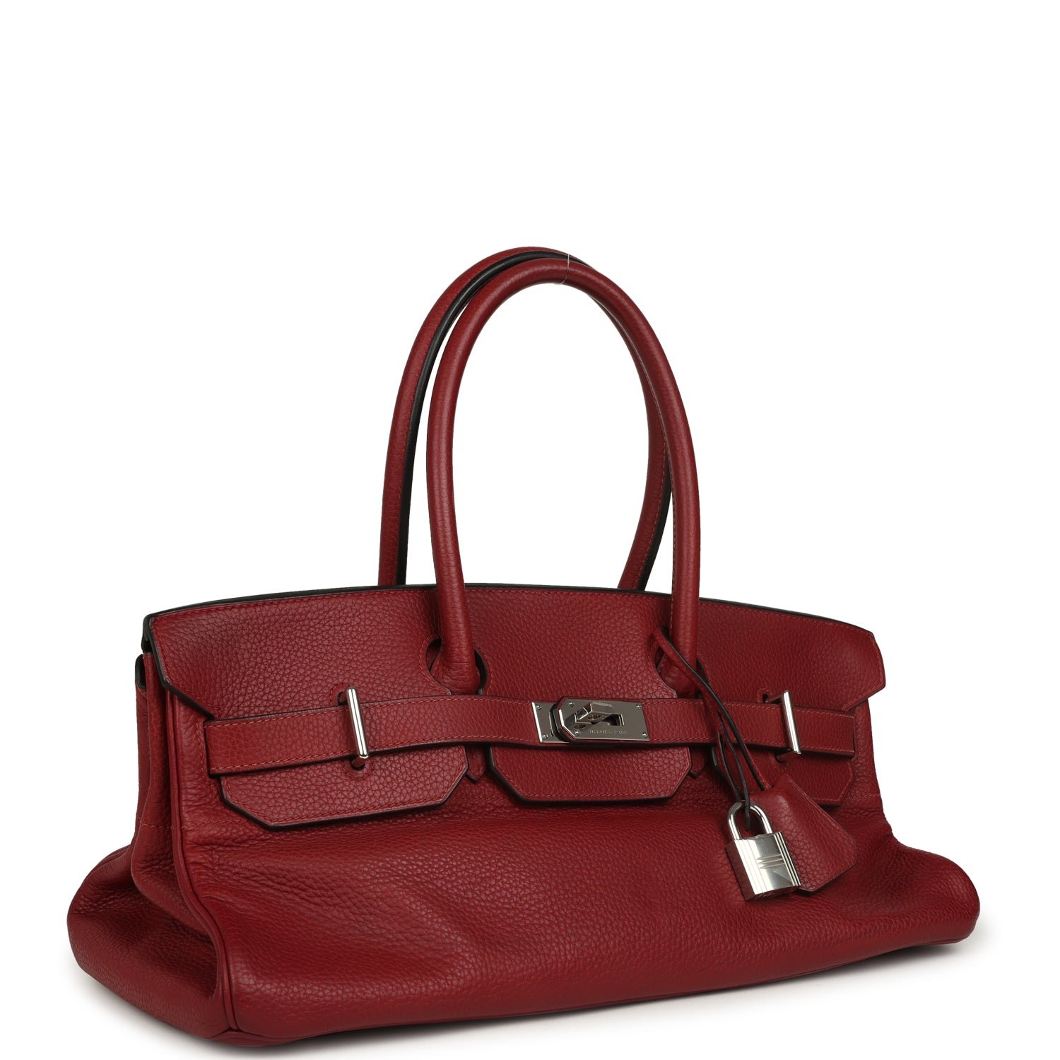 Vintage Hermès Shoulder Birkin JPG 42 Clemence Palladium — view 2