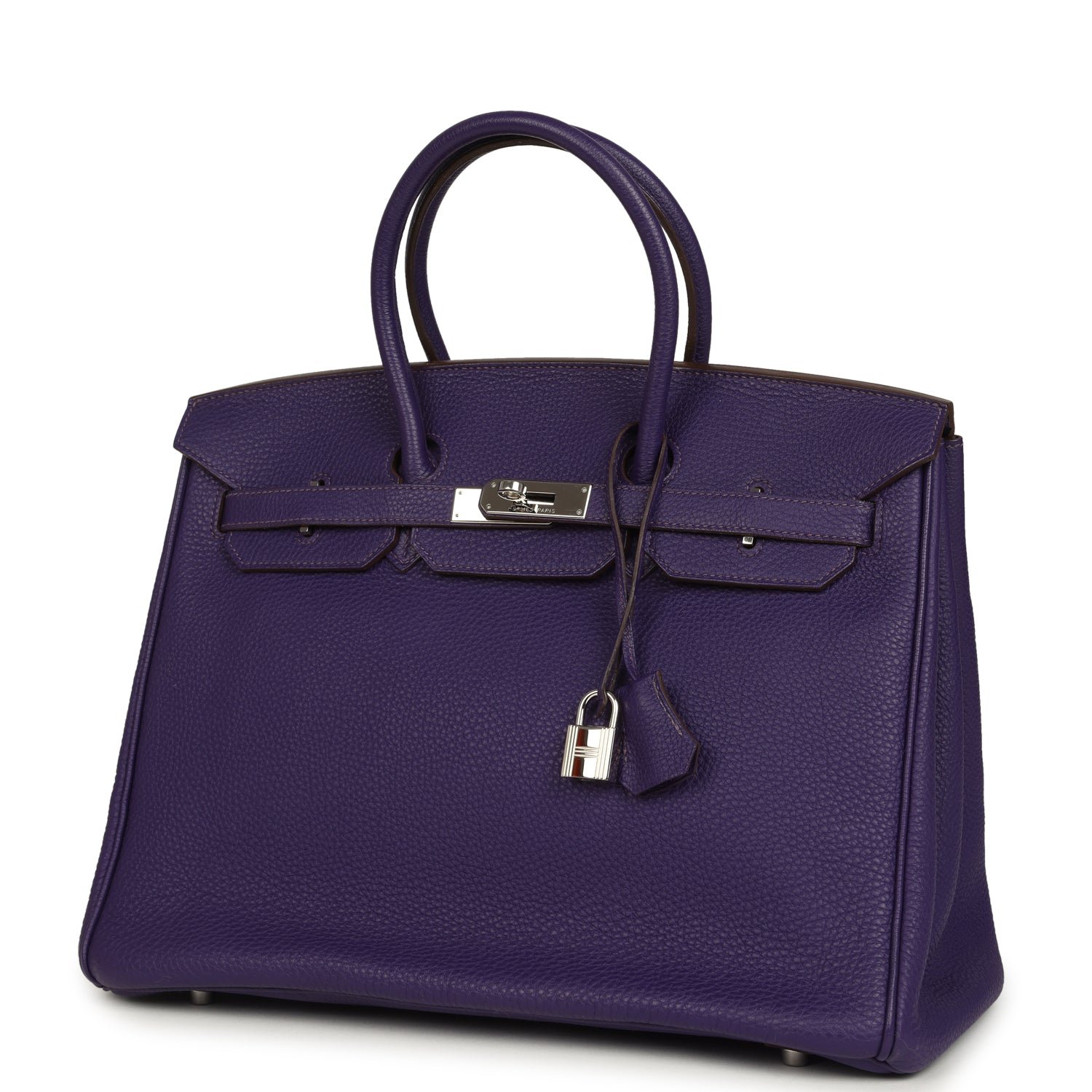 Pre-Owned Hermès Birkin 35 Violet Togo — view 3