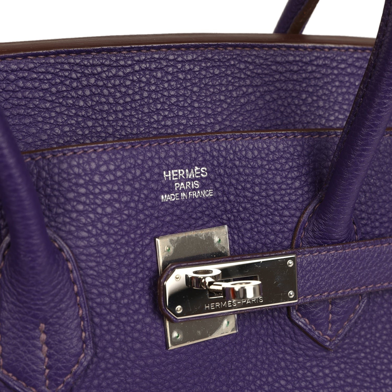 Pre-Owned Hermès Birkin 35 Violet Togo — view 7