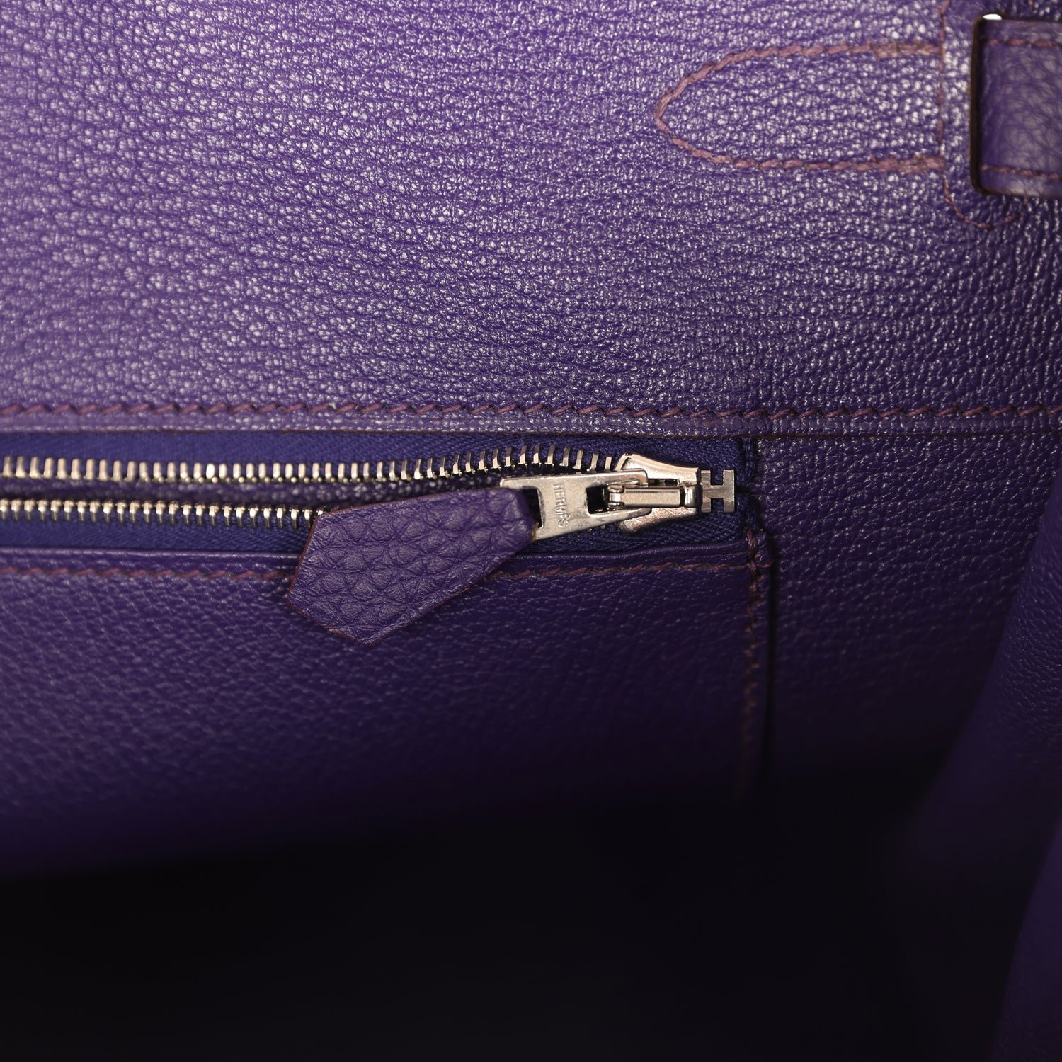 Pre-Owned Hermès Birkin 35 Violet Togo — view 9