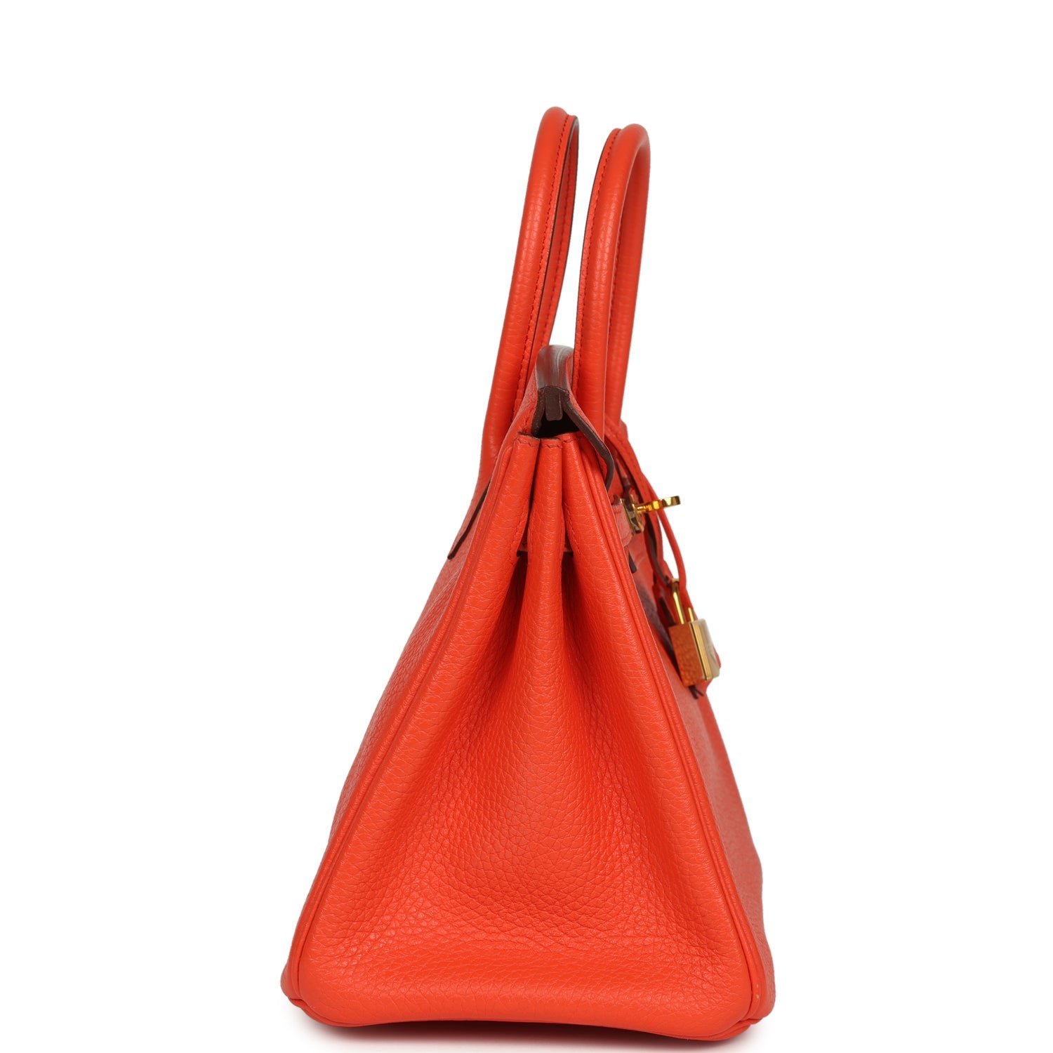Pre-Owned Hermès Birkin 25 Orange Poppy Togo — view 4