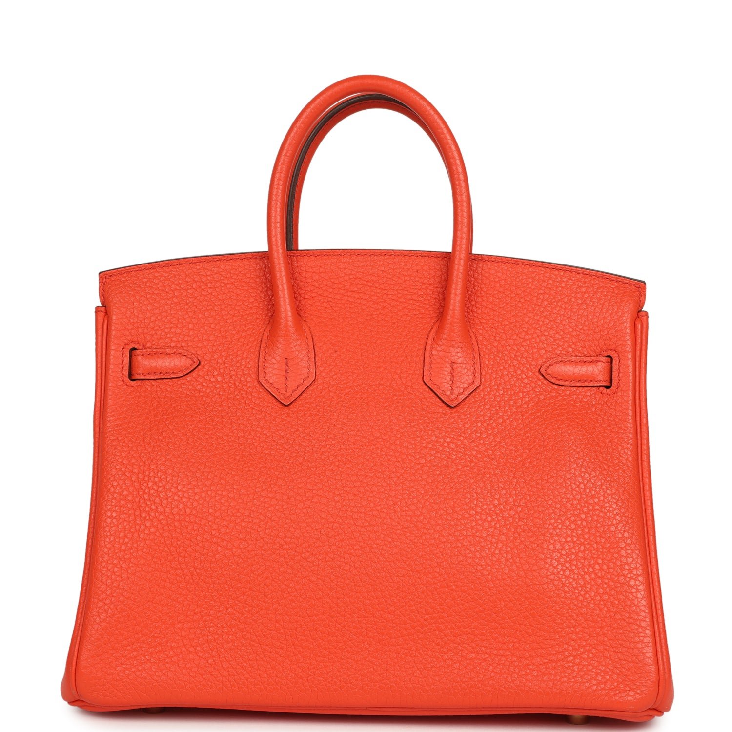 Pre-Owned Hermès Birkin 25 Orange Poppy Togo — view 5