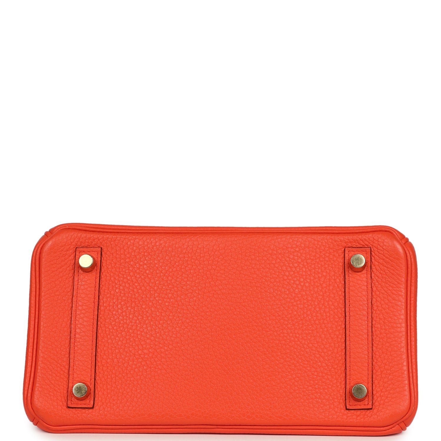 Pre-Owned Hermès Birkin 25 Orange Poppy Togo — view 6