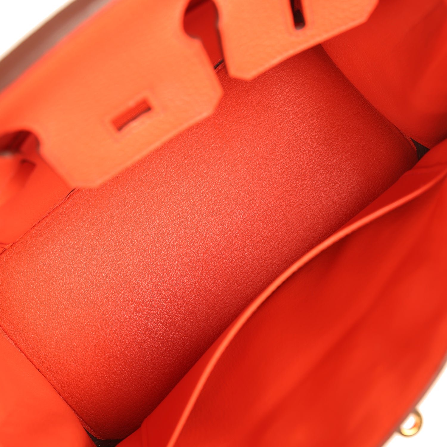 Pre-Owned Hermès Birkin 25 Orange Poppy Togo — view 8